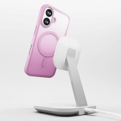 Etui silikonowe Puro Gradient MagSafe do iPhone 16 - różowe Puro