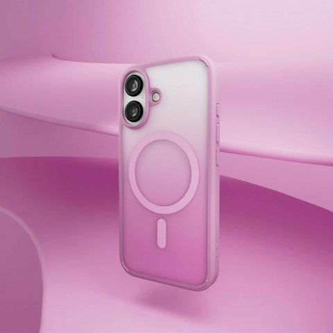 Etui silikonowe Puro Gradient MagSafe do iPhone 16 - różowe Puro