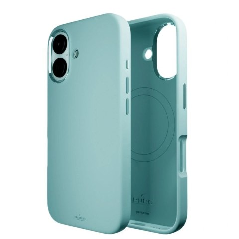 Etui silikonowe Puro Icon Mag Pro MagSafe do iPhone 16 - zielone Puro