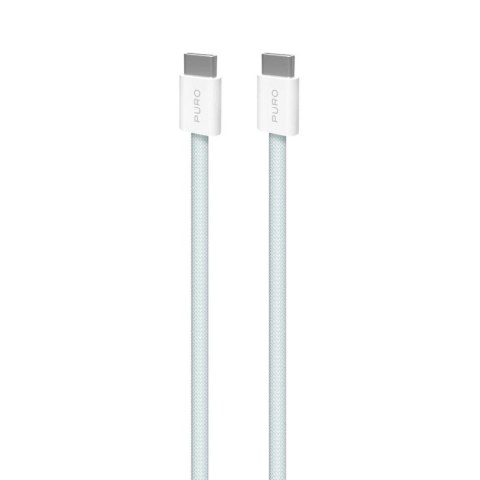 Kabel Puro Fabrik USB-C - USB-C 1,5m 60W 480mbps - niebieski Puro Elektrik