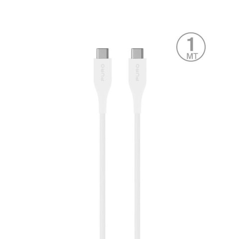 Kabel Puro Plain USB-C - USB-C Power Delivery 2m - biały Puro Elektrik