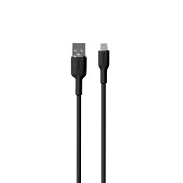 Kabel Puro Soft USB-A - Lightning 1,5m silikonowy - czarny Puro Elektrik