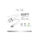 Kabel Puro Soft USB-A - USB-C 1,5m - biały Puro Elektrik