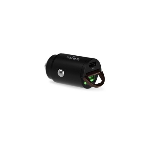 Ładowarka samochodowa Puro Mini 30W Power Delivery USB-C USB-A - czarna Puro Elektrik