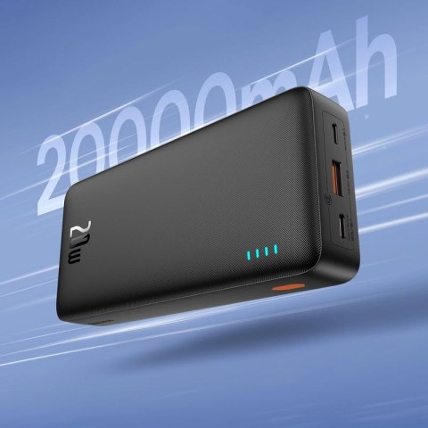 Powerbank Baseus Airpow 20W 20000mAh z kablem Baseus Simple Series USB-A - USB-C 50cm - czarny Baseus