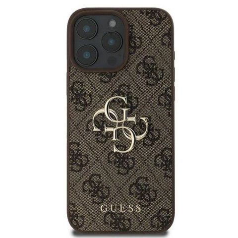 Etui Guess 4G Big Logo na iPhone 16 Pro - brązowe Guess