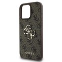 Etui Guess 4G Big Logo na iPhone 16 Pro - brązowe Guess