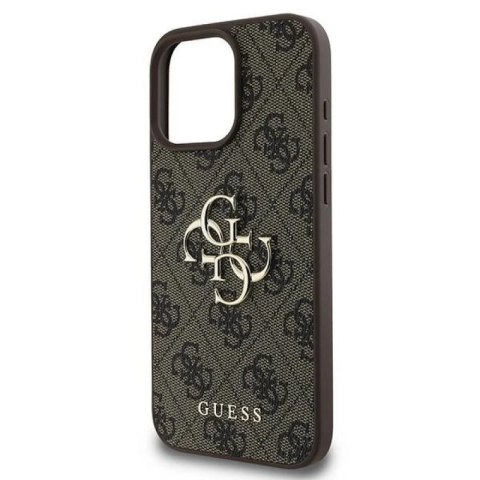 Etui Guess 4G Big Logo na iPhone 16 Pro - brązowe Guess