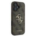 Etui Guess 4G Big Logo na iPhone 16 - brązowe Guess