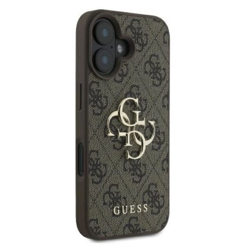 Etui Guess 4G Big Logo na iPhone 16 - brązowe Guess