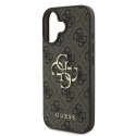Etui Guess 4G Big Logo na iPhone 16 - brązowe Guess