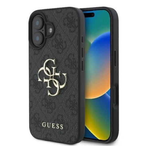 Etui Guess 4G Big Logo na iPhone 16 - czarny Guess