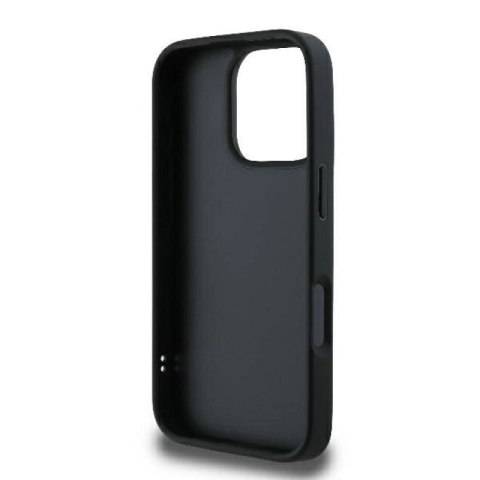 Etui Guess Quilted Metal Logo na iPhone 16 Pro - czarne Guess