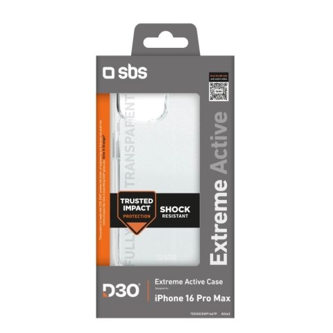 Etui SBS Extreme Active D3O do iPhone 16 Pro Max - przezroczyste SBS