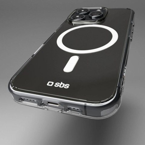 Etui SBS Extreme Mag D3O MagSafe do iPhone 16 Pro Max - przezroczyste SBS