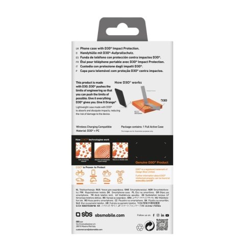 Etui SBS Full Active D3O do iPhone 16 Plus - czarne SBS