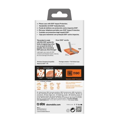 Etui SBS Full Active D3O do iPhone 16 Pro Max - czarne SBS