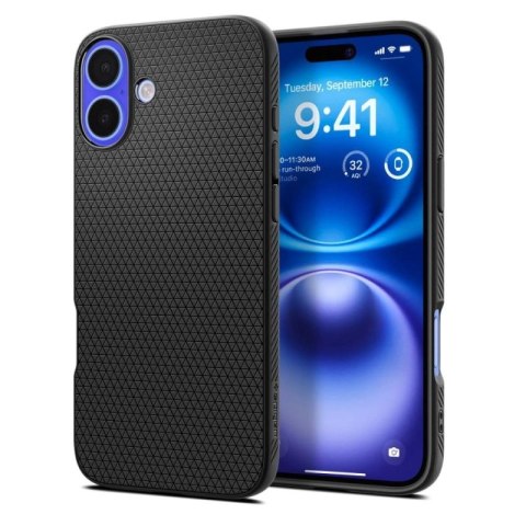Etui Spigen Liquid Air na iPhone 16 Plus - czarne Spigen