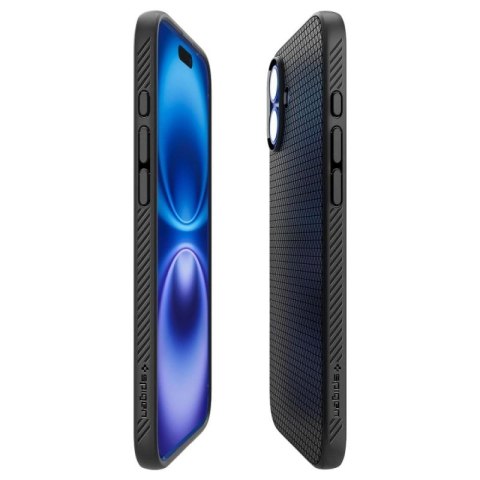 Etui Spigen Liquid Air na iPhone 16 Plus - czarne Spigen