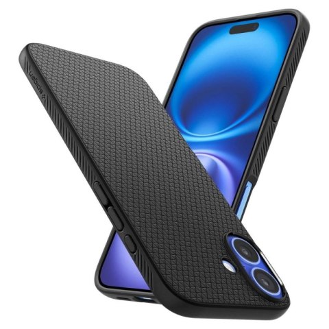 Etui Spigen Liquid Air na iPhone 16 Plus - czarne Spigen