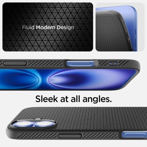 Etui Spigen Liquid Air na iPhone 16 Plus - czarne Spigen