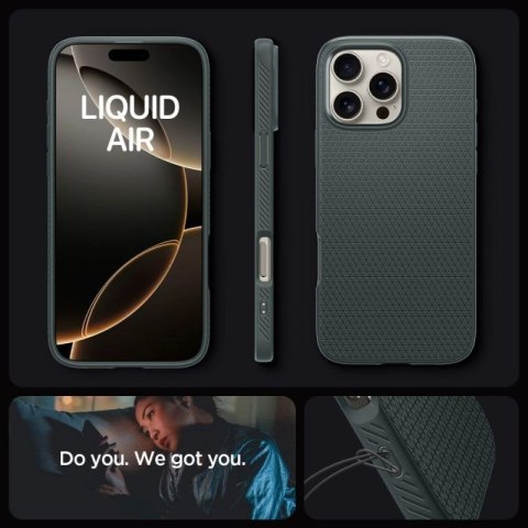 Etui Spigen Liquid Air na iPhone 16 Pro Max - zielone Spigen