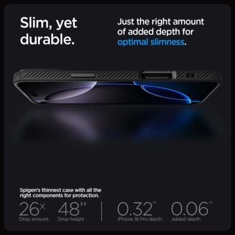 Etui Spigen Liquid Air na iPhone 16 Pro - czarne Spigen