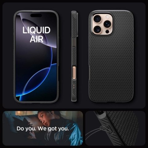 Etui Spigen Liquid Air na iPhone 16 Pro - czarne Spigen