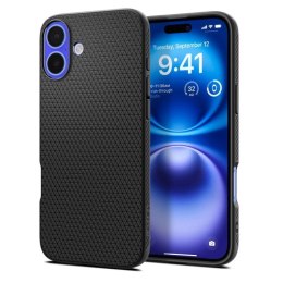Etui Spigen Liquid Air na iPhone 16 - czarne Spigen