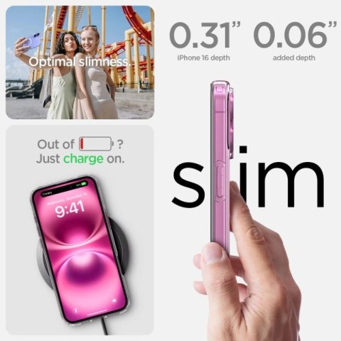 Etui Spigen Liquid Crystal Mag z MagSafe na iPhone 16 - przezroczyste Spigen