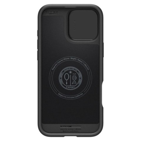 Etui Spigen Optik Armor Mag z MagSafe na iPhone 16 Pro Max - czarne Spigen
