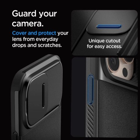 Etui Spigen Optik Armor Mag z MagSafe na iPhone 16 Pro Max - czarne Spigen