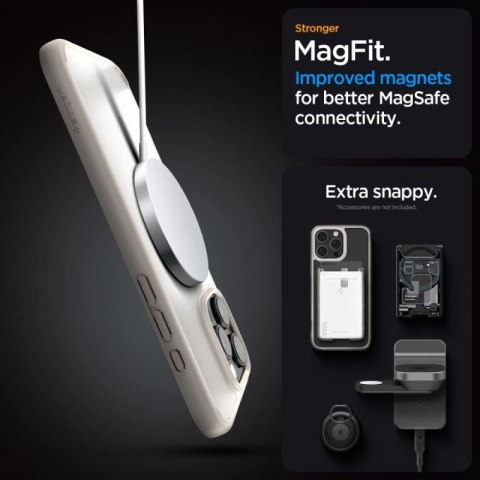 Etui Spigen Ultra Hybrid Mag z MagSafe na iPhone 16 Pro Max - tytanowe Spigen