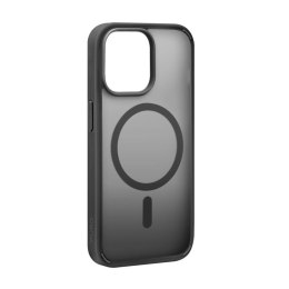 Etui silikonowe Puro Gradient MagSafe do iPhone 15 Pro Max - czarne SBS