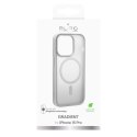 Etui silikonowe Puro Gradient MagSafe do iPhone 15 Pro - srebrne Puro
