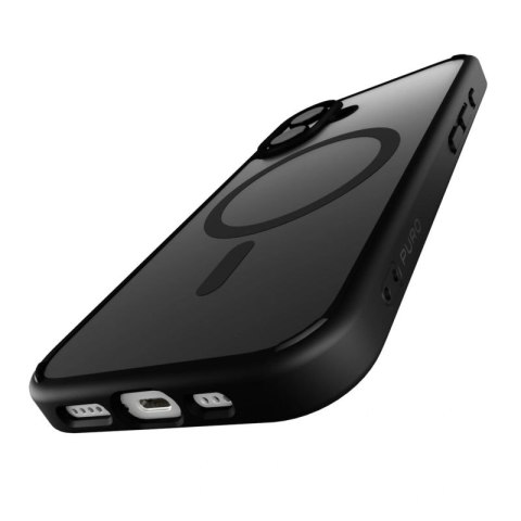 Etui silikonowe Puro Gradient MagSafe do iPhone 16 - czarne Puro