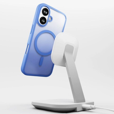 Etui silikonowe Puro Gradient MagSafe do iPhone 16 - niebieskie Puro