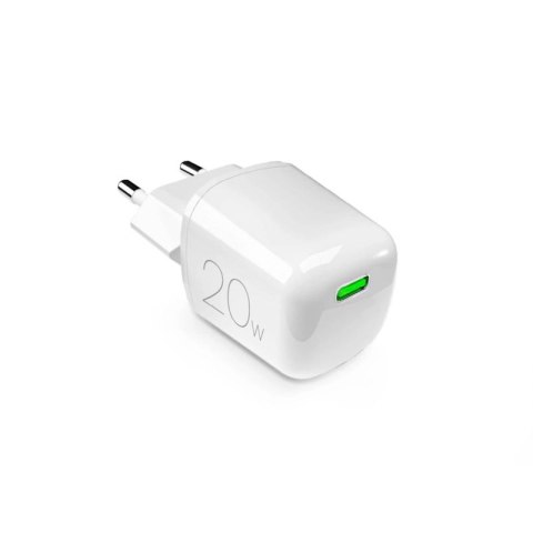 Ładowarka sieciowa Puro 20W GaN USB-C - biała Puro Elektrik