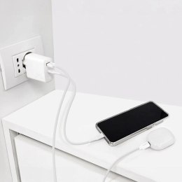 Ładowarka sieciowa Puro 25W Power Delivery USB-A USB-C - biała Puro Elektrik