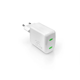 Ładowarka sieciowa Puro MiniPro 35W GaN 2xUSB-C - biała Puro Elektrik