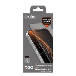 Szkło hartowane SBS Tempered Glass D3O z ramką do iPhone 16 Pro Max SBS