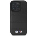 Etui BMW M Perforated And Stitched Line MagSafe na iPhone 16 Pro - czarne BMW