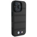 Etui BMW M Perforated And Stitched Line MagSafe na iPhone 16 Pro - czarne BMW