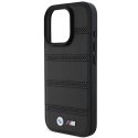 Etui BMW M Perforated And Stitched Line MagSafe na iPhone 16 Pro - czarne BMW