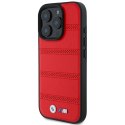Etui BMW M Perforated And Stitched Line MagSafe na iPhone 16 Pro - czerwone BMW