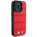 Etui BMW M Perforated And Stitched Line MagSafe na iPhone 16 Pro - czerwone BMW