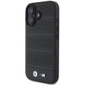Etui BMW M Perforated And Stitched Line MagSafe na iPhone 16 - czarne BMW