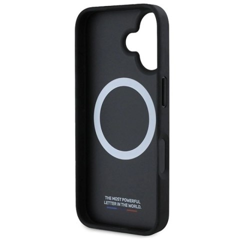 Etui BMW M Perforated And Stitched Line MagSafe na iPhone 16 - czarne BMW