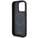 Etui BMW M Perforated Tricolor Line MagSafe na iPhone 16 Pro - szare BMW