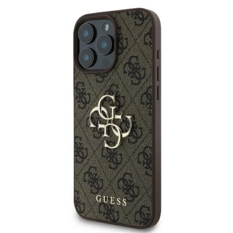 Etui Guess 4G Big Logo na iPhone 16 Pro Max - brązowe Guess
